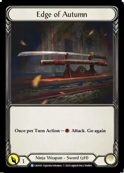 Edge of Autumn CRU050 - Crucible of War - Flesh and blood card