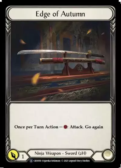 Edge of Autumn U-CRU050-RF - Crucible of War - Unlimited - Flesh and blood card