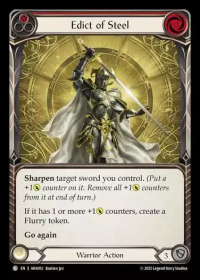 Edict of Steel AHA012 - Armory Deck - Hala, Bladesaint of the Vow - Flesh and blood card