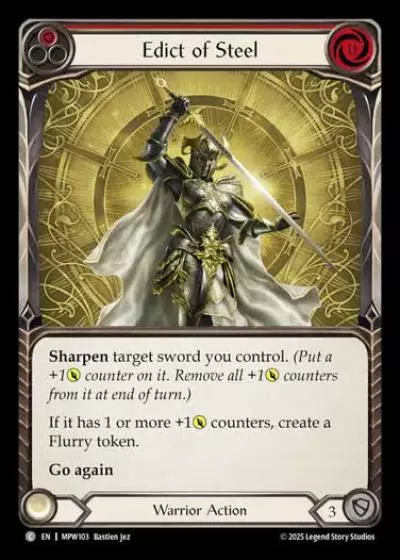 Edict of Steel MPW103 - Mastery Pack Warrior - Flesh and blood card