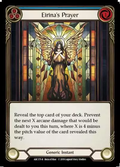 Eirina's Prayer BLUE ARC175-RF - Arcane Rising - Flesh and blood card