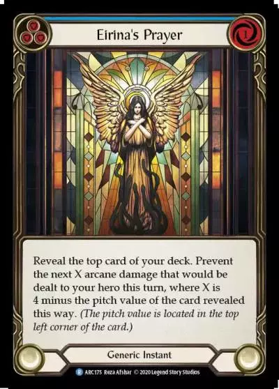 Eirina's Prayer BLUE U-ARC175-RF - Arcane Rising - Unlimited - Flesh and blood card