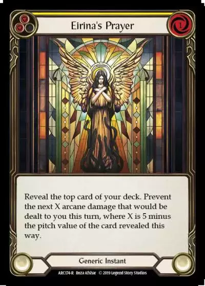 Eirina's Prayer YELLOW ARC174-RF - Arcane Rising - Flesh and blood card