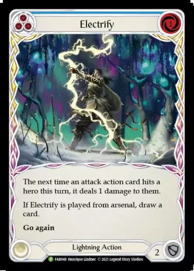Electrify BLUE FAB048-RF - Marketing - Alpha Investments Tales of Aria - Flesh and blood card