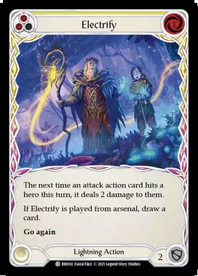 Electrify YELLOW BRI030 - Briar - Blitz Deck - Flesh and blood card