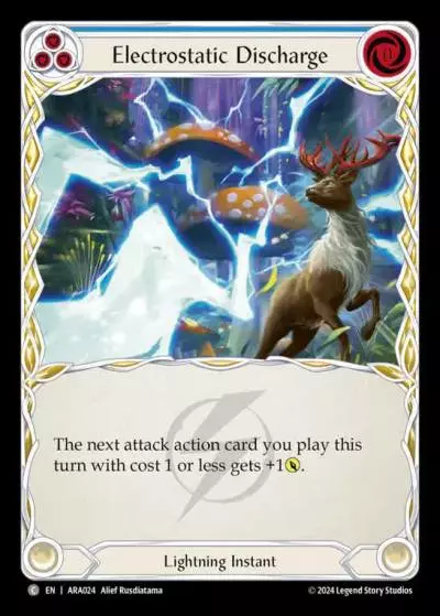 Electrostatic Discharge BLUE AUA024 - Rosetta Blitz Deck - Aurora - Flesh and blood card