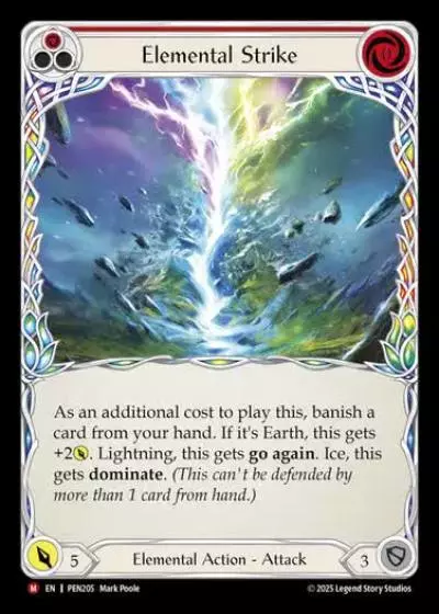 Elemental Strike PEN205 - Compendium of Rathe - Flesh and blood card