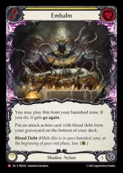 Embalm PEN193 - Compendium of Rathe - Flesh and blood card