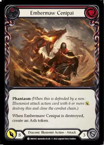 Embermaw Cenipai RED DRO016 - Dromai - Blitz Deck - Flesh and blood card
