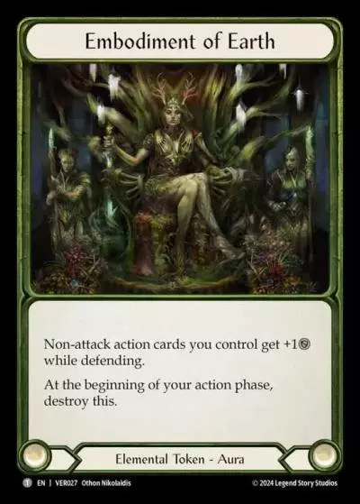 Embodiment of Earth VER027 - Rosetta Blitz Deck - Verdance - Flesh and blood card