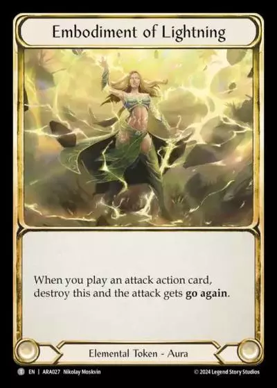 Embodiment of Lightning AUA027 - Rosetta Blitz Deck - Aurora - Flesh and blood card