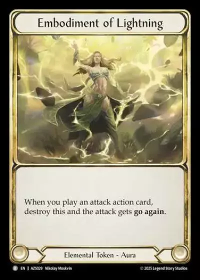 Embodiment of Lightning AZS029 - Armory Deck - Zyggy Starlight - Flesh and blood card