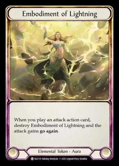 Embodiment of Lightning ELE110 - Tales of Aria - Flesh and blood card