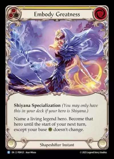 Embody Greatness PEN121 - Compendium of Rathe - Flesh and blood card