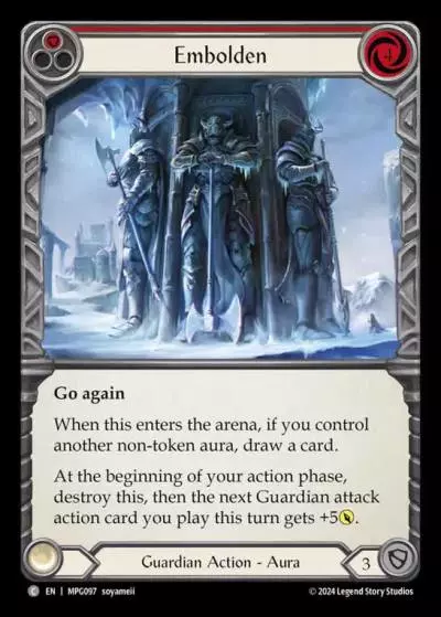Embolden RED MPG097 - Mastery Pack Guardian - Flesh and blood card