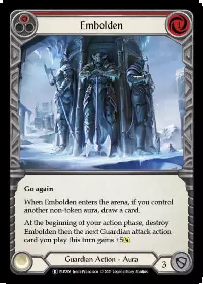Embolden RED U-ELE206-RF - Tales of Aria - Unlimited - Flesh and blood card