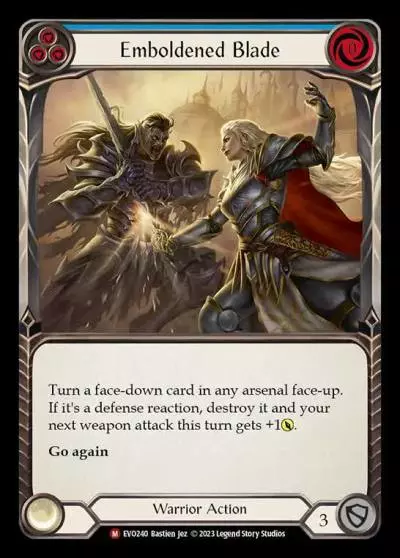 Emboldened Blade BLUE EVO240 - Bright Lights - Flesh and blood card