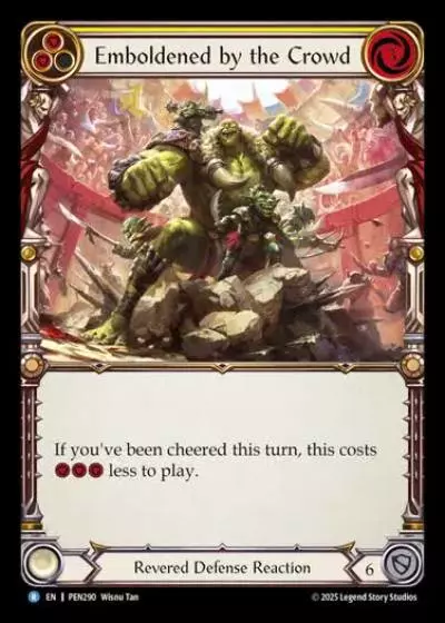 Emboldened by the Crowd PEN290 - Compendium of Rathe - Flesh and blood card