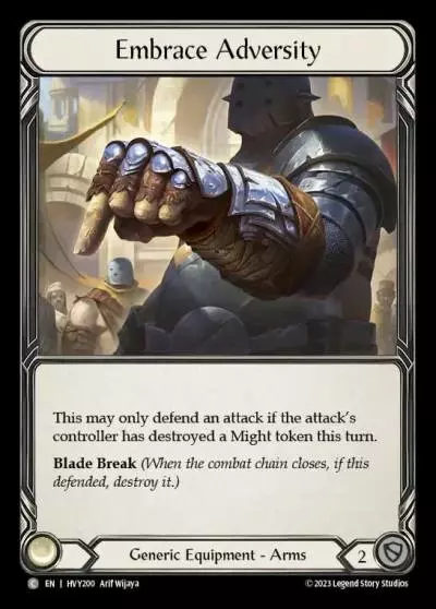 Embrace Adversity HVY200 - Heavy Hitters - Flesh and blood card