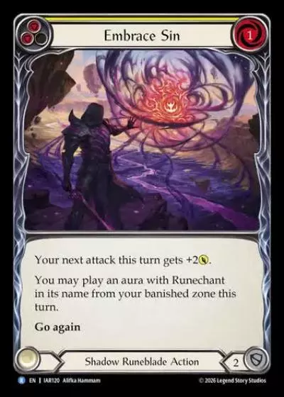 Embrace Sin IAR120 - Usurp the Shadow Throne - Flesh and blood card