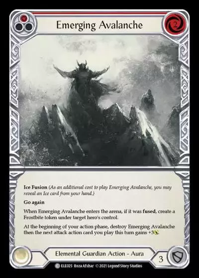 Emerging Avalanche RED ELE025 - Tales of Aria - Flesh and blood card