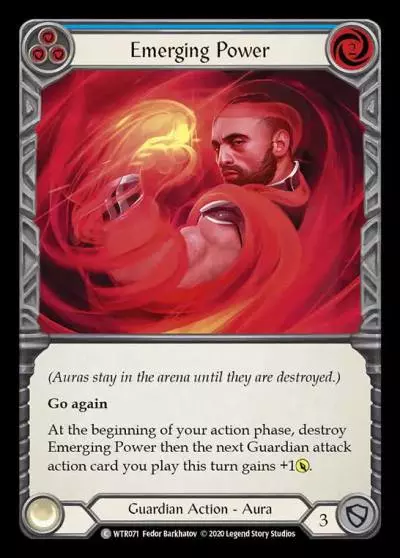 Emerging Power BLUE R-WTR071 - Welcome to Rathe - Unlimited Revised - Flesh and blood card