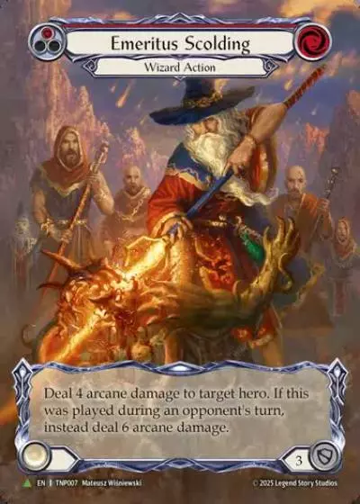 Emeritus Scolding TNP007-MV - Tournament Pack - Flesh and blood card
