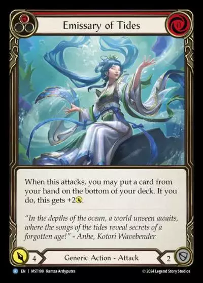 Emissary of Tides RED MST198 - Part the Mistveil - Flesh and blood card