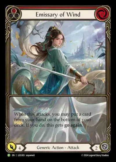 Emissary of Wind RED LGS303-RF - Armory - Season 13 Zen - Flesh and blood card