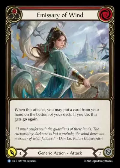 Emissary of Wind RED MST199 - Part the Mistveil - Flesh and blood card