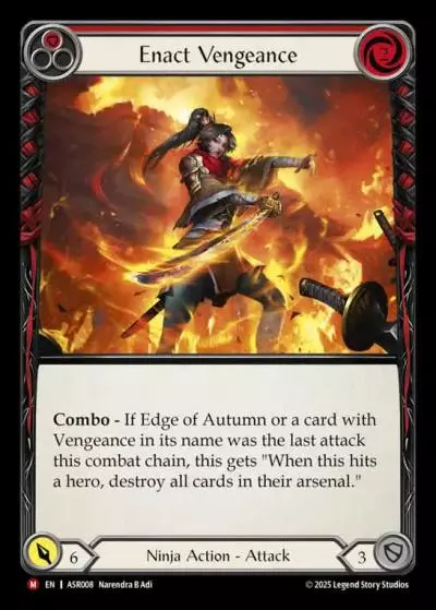 Enact Vengeance RED ASR008 - Armory Deck - Ira, Scarlet Revenger - Flesh and blood card