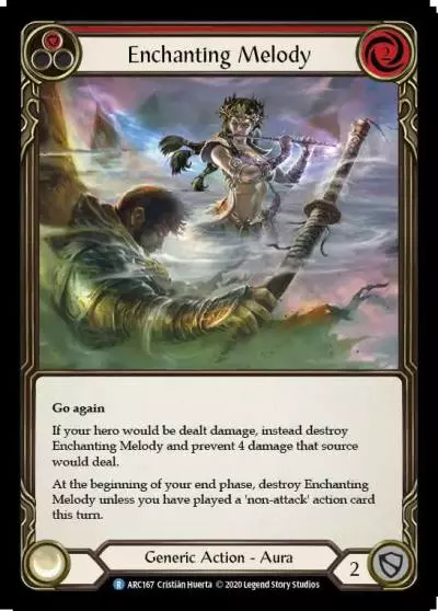 Enchanting Melody RED U-ARC167-RF - Arcane Rising - Unlimited - Flesh and blood card