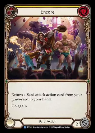 Encore YELLOW TCC061 - Round the Table: TCC x LSS - Flesh and blood card