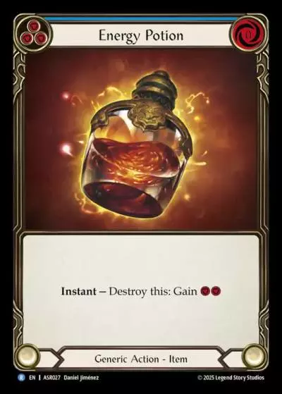 Energy Potion BLUE ASR027 - Armory Deck - Ira, Scarlet Revenger - Flesh and blood card