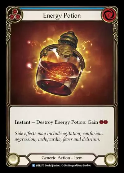 Energy Potion BLUE R-WTR170-RF - Welcome to Rathe - Unlimited Revised - Flesh and blood card