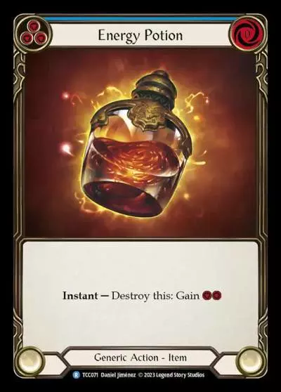 Energy Potion BLUE TCC071 - Round the Table: TCC x LSS - Flesh and blood card