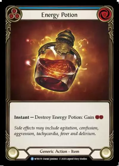 Energy Potion BLUE U-WTR170-RF - Welcome to Rathe - Unlimited - Flesh and blood card