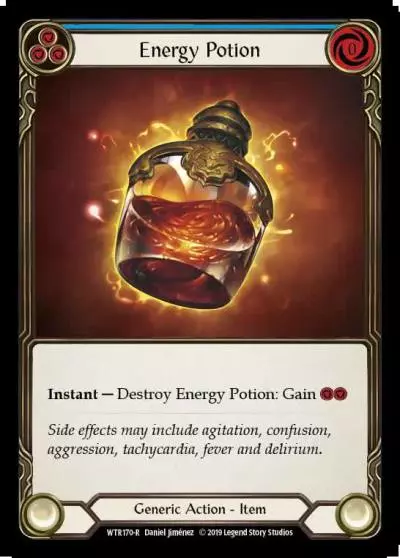 Energy Potion BLUE WTR170 - Welcome to Rathe - Flesh and blood card