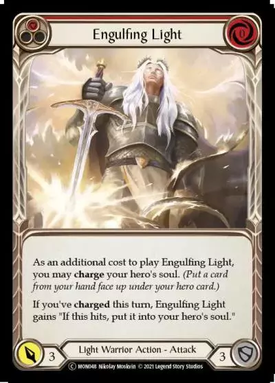 Engulfing Light RED U-MON048-RF - Monarch - Unlimited - Flesh and blood card