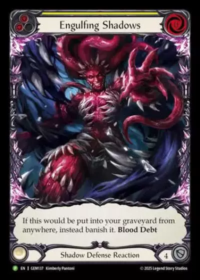 Engulfing Shadows GEM137 - GEM - Pack 4 - Flesh and blood card