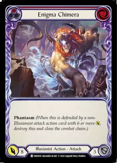 Enigma Chimera RED DRO020 - Dromai - Blitz Deck - Flesh and blood card