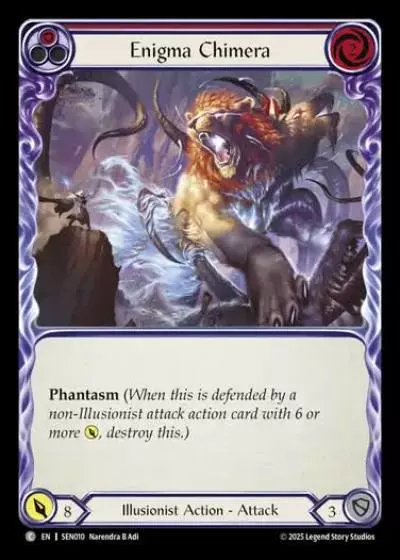 Enigma Chimera SEN010 - Silver Age Chapter 2 - Enigma - Flesh and blood card