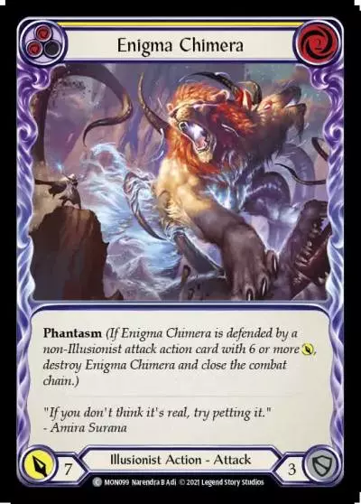 Enigma Chimera YELLOW MON099 - Monarch - Flesh and blood card