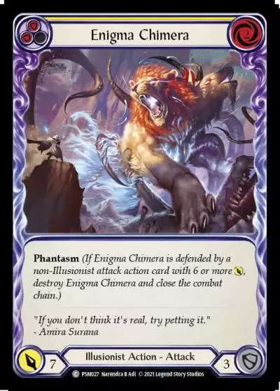 Enigma Chimera YELLOW PSM027 - Prism - Blitz Deck - Flesh and blood card