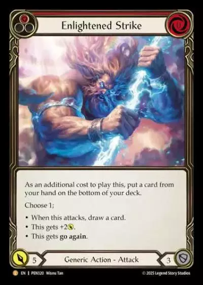 Enlightened Strike PEN320 - Compendium of Rathe - Flesh and blood card