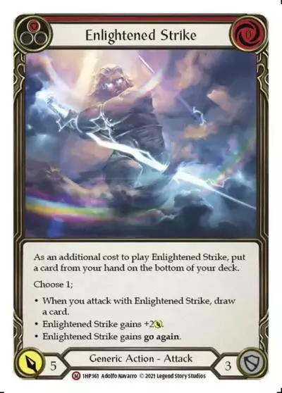 Enlightened Strike RED 1HP361 - History Pack 1 - Flesh and blood card