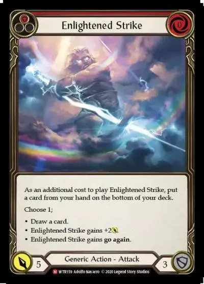 Enlightened Strike RED U-WTR159-RF - Welcome to Rathe - Unlimited - Flesh and blood card