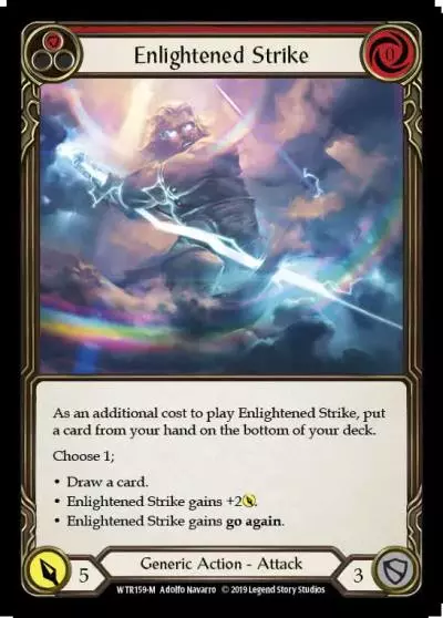 Enlightened Strike RED WTR159 - Welcome to Rathe - Flesh and blood card