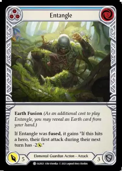 Entangle BLUE OLD021 - Oldhim - Blitz Deck - Flesh and blood card