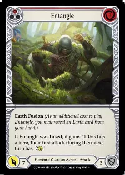 Entangle RED U-ELE013-RF - Tales of Aria - Unlimited - Flesh and blood card